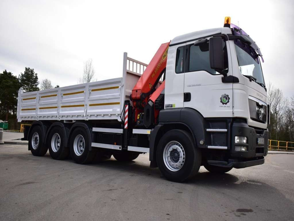 MAN TGS 35.400 8X4 PALFINGER PK 33002 CRANE KIPPER - Tippbil lastbil: bild 3 MAN TGS 35.400 8X4 PALFINGER PK 33002 CRANE KIPPER - Tippbil lastbil: bild 3