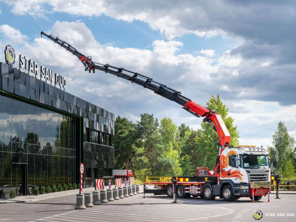 Scania G450 8x2 PALFINGER PK 85002 Fly Jib Winch - Kranbil: bild 2 Scania G450 8x2 PALFINGER PK 85002 Fly Jib Winch - Kranbil: bild 2