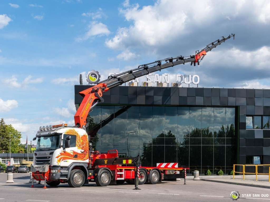 Scania G450 8x2 PALFINGER PK 85002 Fly Jib Winch - Kranbil: bild 1 Scania G450 8x2 PALFINGER PK 85002 Fly Jib Winch - Kranbil: bild 1