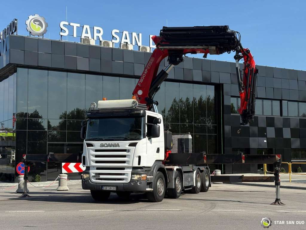 Scania R420 8x4 FASSI F1300 AXP Crane FLY JIB Euro 4 - Kranbil: bild 3 Scania R420 8x4 FASSI F1300 AXP Crane FLY JIB Euro 4 - Kranbil: bild 3