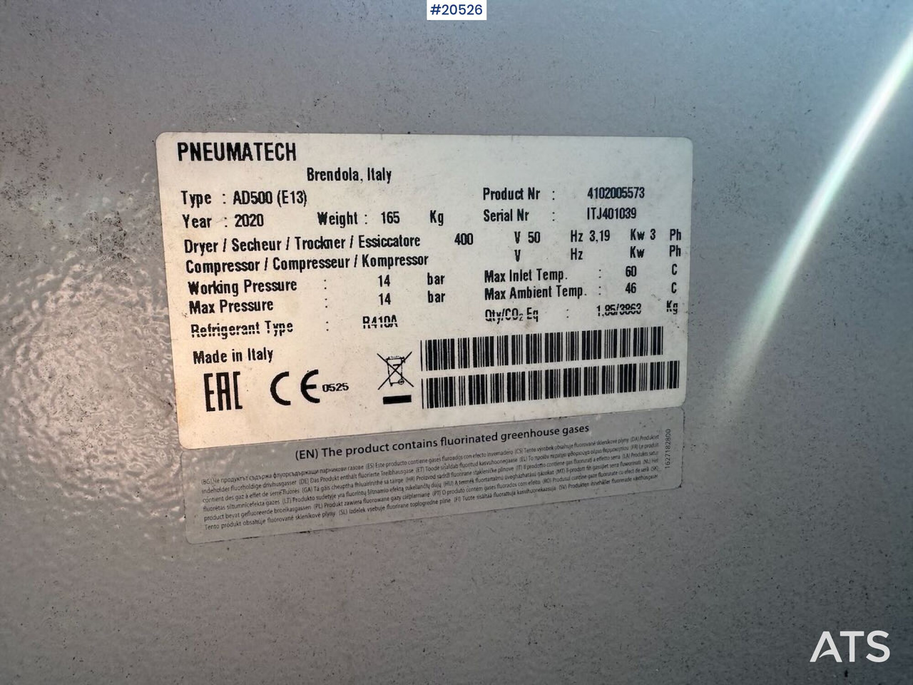 Pneumatech AD500 - Byggmaskiner: bild 4 Pneumatech AD500 - Byggmaskiner: bild 4