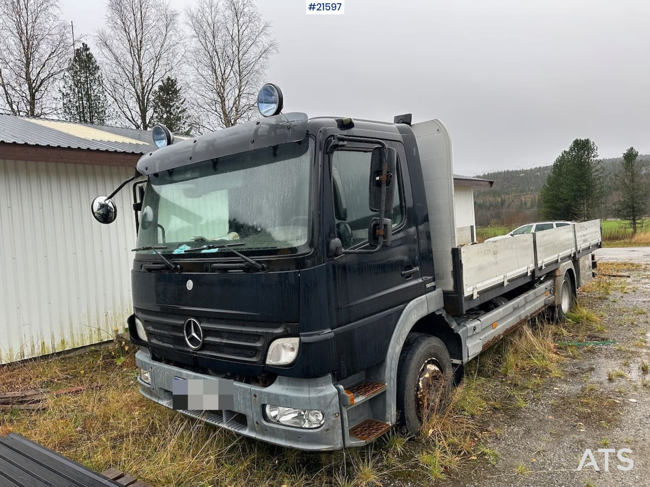Mercedes 1524 L planbil m/ ny kompressor og vinterdekk. Ikke EU godkjent. - Flakbil: bild 2 Mercedes 1524 L planbil m/ ny kompressor og vinterdekk. Ikke EU godkjent. - Flakbil: bild 2