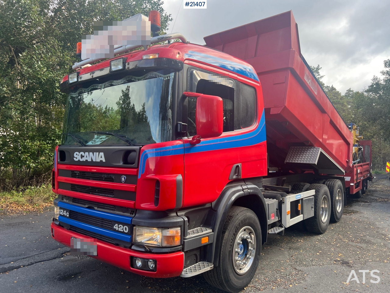 Scania P124G - Tippbil lastbil: bild 1 Scania P124G - Tippbil lastbil: bild 1