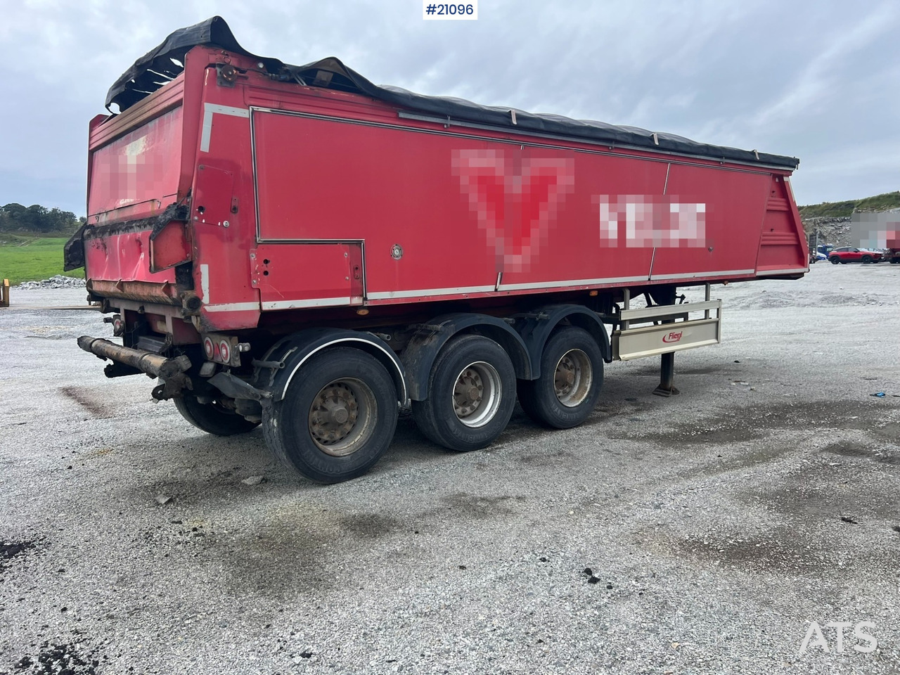 Fliegl Fahrzeugbau - Semitrailer, Asfaltmaskin: bild 1 Fliegl Fahrzeugbau - Semitrailer, Asfaltmaskin: bild 1