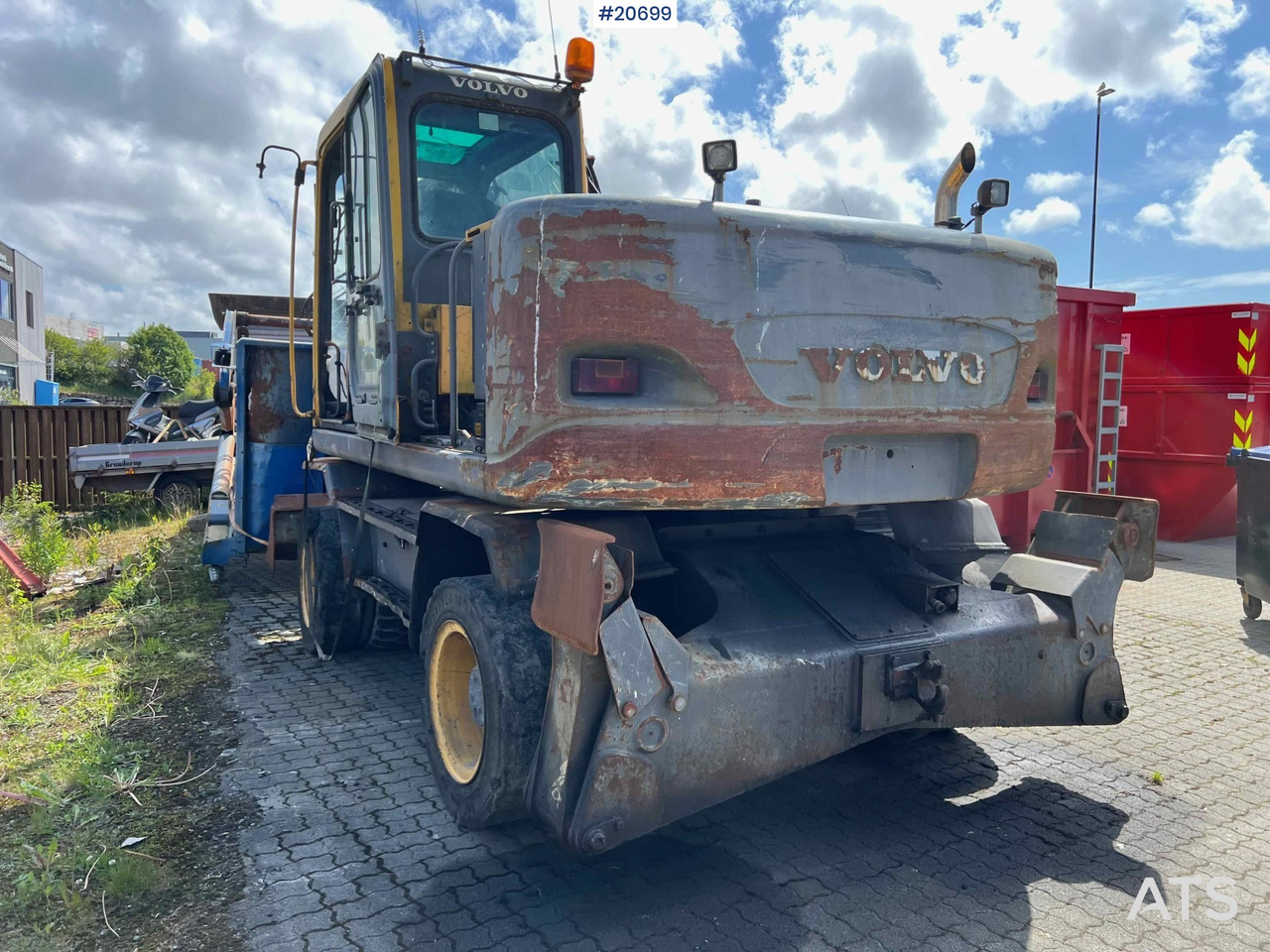 Volvo EW160B hjulmaskin m/ støtte bein og skjær - Hjullastare: bild 2 Volvo EW160B hjulmaskin m/ støtte bein og skjær - Hjullastare: bild 2