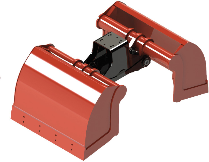Clamshell bucket with sidewalls BV-L 320 - Gripskopa för Lastbilskran: bild 1 Clamshell bucket with sidewalls BV-L 320 - Gripskopa för Lastbilskran: bild 1