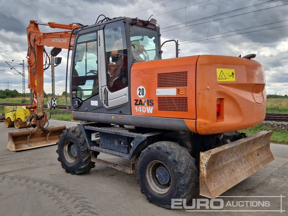 2010 Hitachi ZX140W-3 - Grävmaskin på däck: bild 3 2010 Hitachi ZX140W-3 - Grävmaskin på däck: bild 3