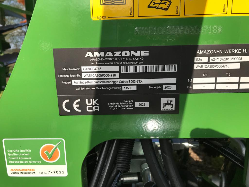Amazone Catros 8003-2TX - Tallriksredskap: bild 4 Amazone Catros 8003-2TX - Tallriksredskap: bild 4