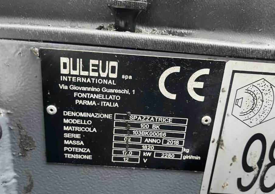 Dulevo 100BK - Industriell sopmaskin: bild 4 Dulevo 100BK - Industriell sopmaskin: bild 4