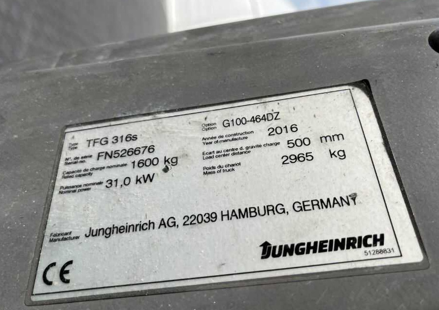Jungheinrich TFG316s - Gasoltruck: bild 4 Jungheinrich TFG316s - Gasoltruck: bild 4