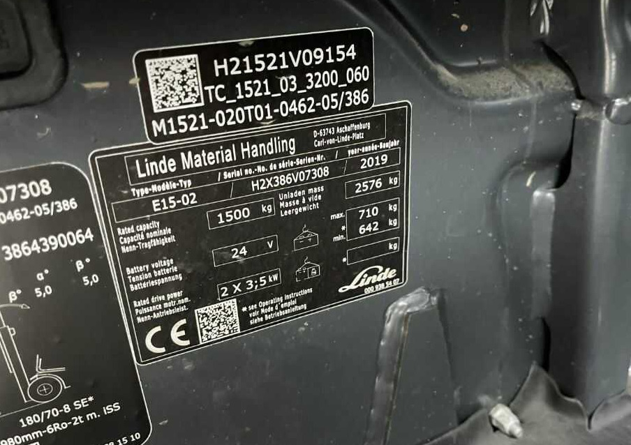 Linde E15-01 - Eltruck: bild 1 Linde E15-01 - Eltruck: bild 1