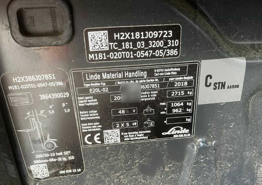 Linde E20L-02 - Eltruck: bild 4 Linde E20L-02 - Eltruck: bild 4