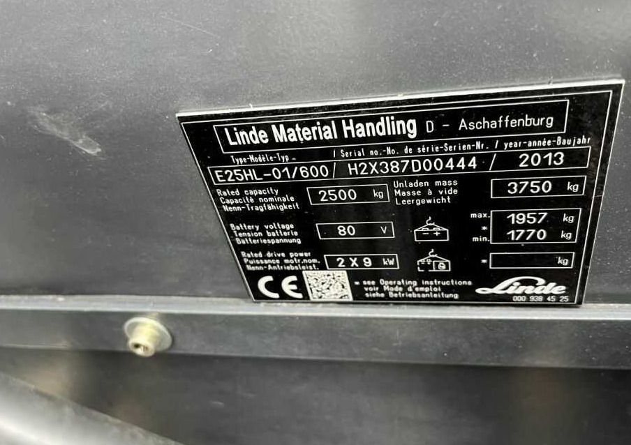 Linde E25HL-01/600 - Eltruck: bild 4 Linde E25HL-01/600 - Eltruck: bild 4
