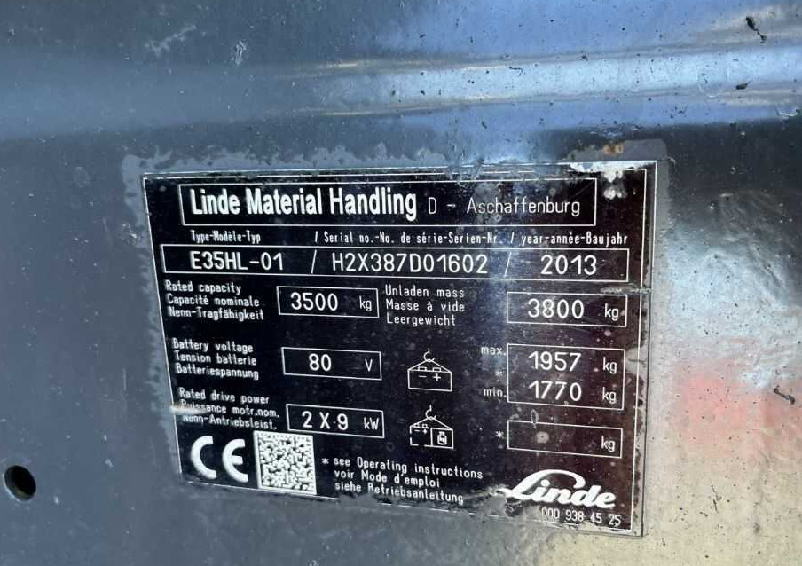 Linde E35HL-01 - Eltruck: bild 4 Linde E35HL-01 - Eltruck: bild 4