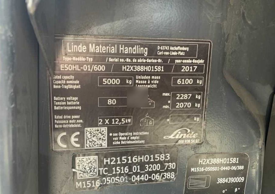 Linde E50HL-01/600 - Eltruck: bild 4 Linde E50HL-01/600 - Eltruck: bild 4