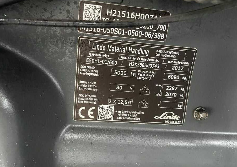 Linde E50HL-01/600 - Eltruck: bild 3 Linde E50HL-01/600 - Eltruck: bild 3