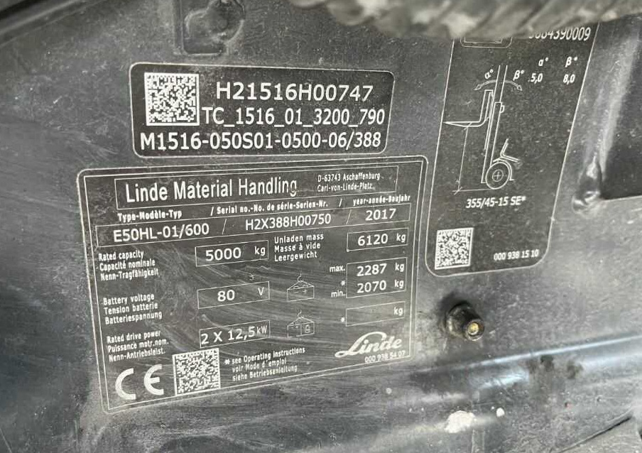 Linde E50HL-01/600 - Eltruck: bild 4 Linde E50HL-01/600 - Eltruck: bild 4
