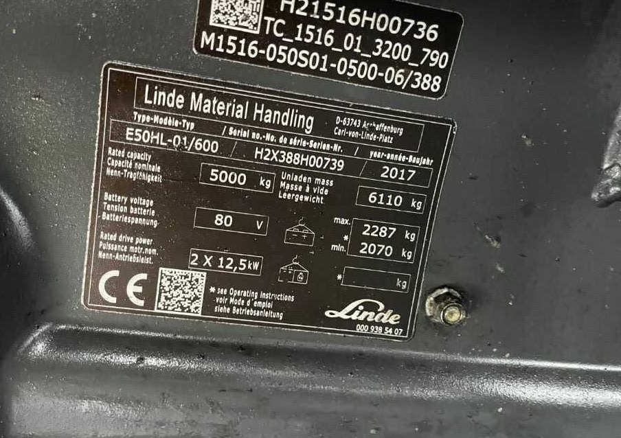 Linde E50HL-01/600 - Eltruck: bild 4 Linde E50HL-01/600 - Eltruck: bild 4
