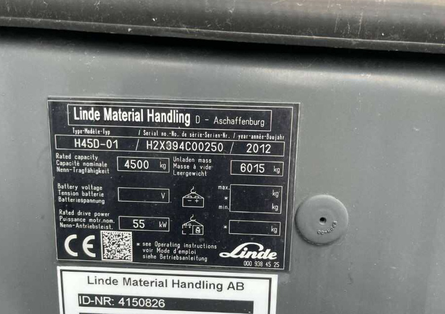 Linde H45D-01 - Dieseltruck: bild 4 Linde H45D-01 - Dieseltruck: bild 4