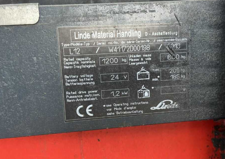 Linde L12 - Staplare: bild 3 Linde L12 - Staplare: bild 3