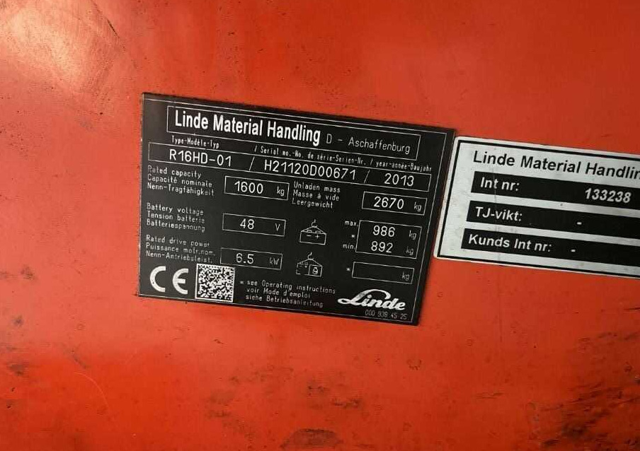 Linde R16HD-01 - Skjutstativtruck: bild 4 Linde R16HD-01 - Skjutstativtruck: bild 4