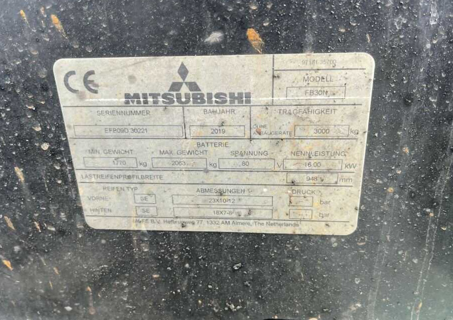 Mitsubishi FB30N - Eltruck: bild 4 Mitsubishi FB30N - Eltruck: bild 4