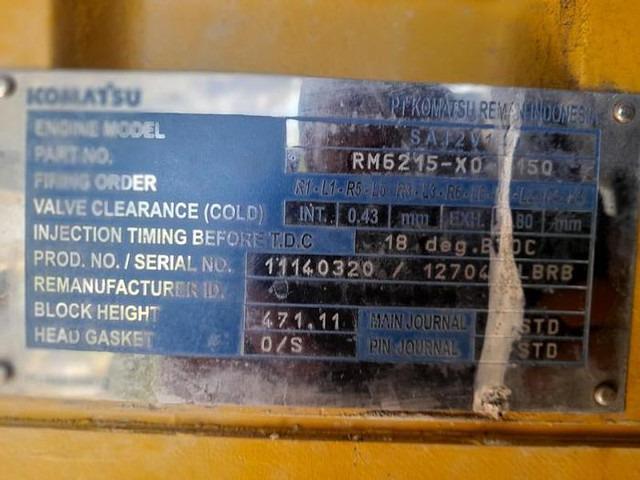 Komatsu SA12V140 - WA800 - HD785 - HD985 - D475 engine - - Motor: bild 4 Komatsu SA12V140 - WA800 - HD785 - HD985 - D475 engine - - Motor: bild 4