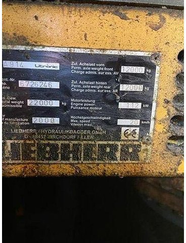 Liebherr A914 - Grävmaskin: bild 4 Liebherr A914 - Grävmaskin: bild 4