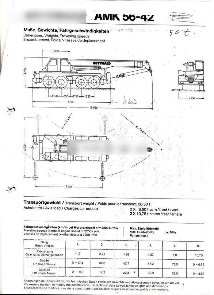Gottwald АМК 56-42 - Mobilkran: bild 5 Gottwald АМК 56-42 - Mobilkran: bild 5