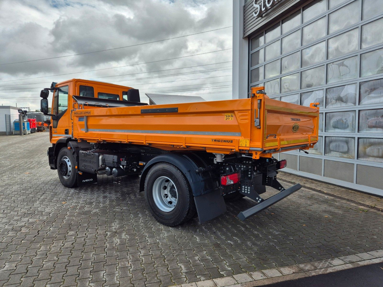 Tippbil lastbil Iveco Eurocargo ML180E32K 4x2 Meiller AHK: bild 27