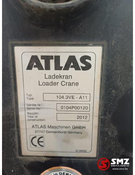 Atlas Occ Autolaadkraan Atlas 104.3VE - Bom: bild 5 Atlas Occ Autolaadkraan Atlas 104.3VE - Bom: bild 5