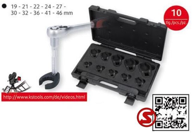 Diversen Open opsteekringsleutelset 19-46 MM 10PCS - Bilverktyg: bild 2 Diversen Open opsteekringsleutelset 19-46 MM 10PCS - Bilverktyg: bild 2