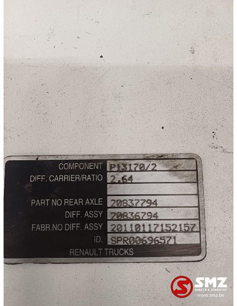 Renault Occ differentiëel i=2,64 Renault - Differential för Lastbil: bild 5 Renault Occ differentiëel i=2,64 Renault - Differential för Lastbil: bild 5