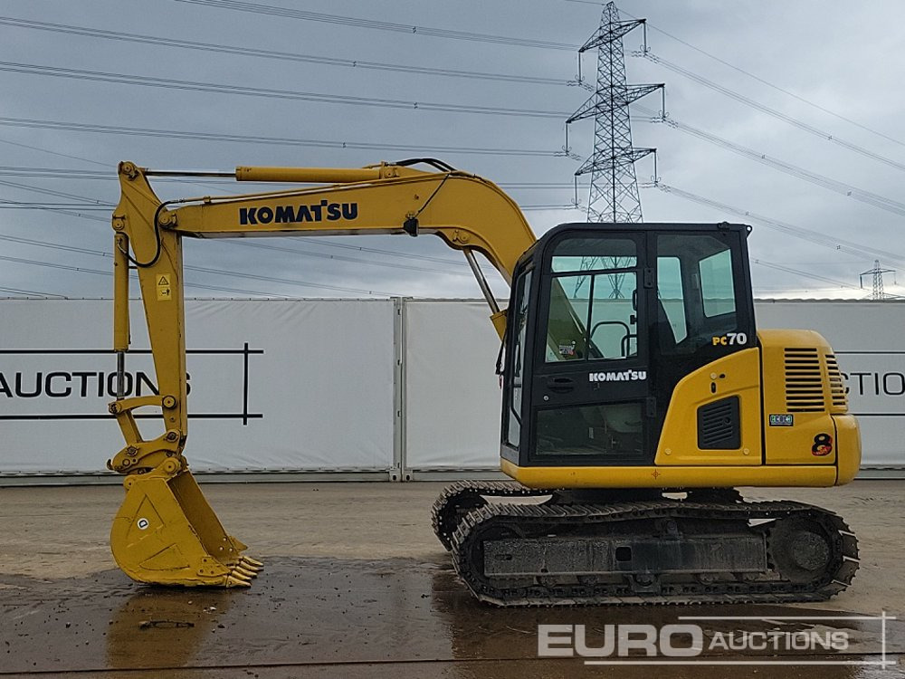 2011 Komatsu PC70-8 - Minigrävmaskin: bild 2 2011 Komatsu PC70-8 - Minigrävmaskin: bild 2