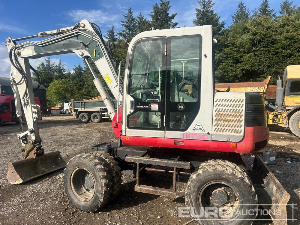 2012 Takeuchi TB175W - Grävmaskin på däck: bild 1 2012 Takeuchi TB175W - Grävmaskin på däck: bild 1