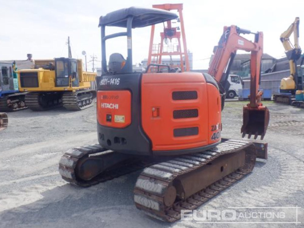 2013 Hitachi ZX40U-5A Rubber Block Pads, Blade, Offset, Bucket - Minigrävmaskin: bild 2 2013 Hitachi ZX40U-5A Rubber Block Pads, Blade, Offset, Bucket - Minigrävmaskin: bild 2