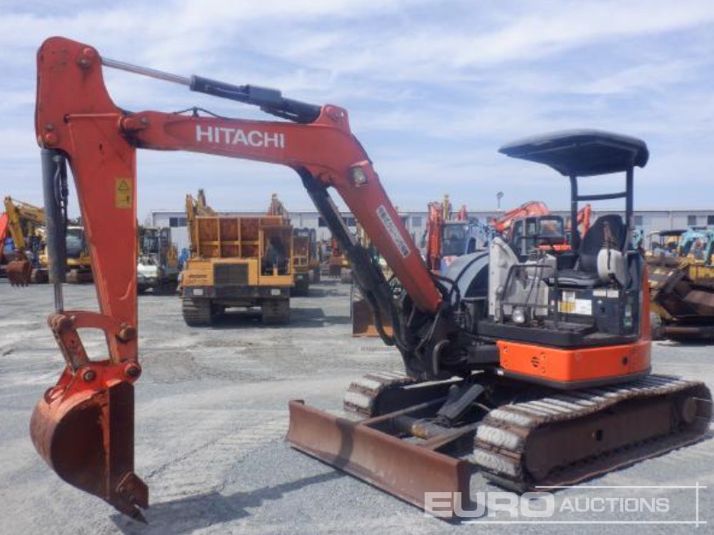 2013 Hitachi ZX40U-5A Rubber Block Pads, Blade, Offset, Bucket - Minigrävmaskin: bild 1 2013 Hitachi ZX40U-5A Rubber Block Pads, Blade, Offset, Bucket - Minigrävmaskin: bild 1