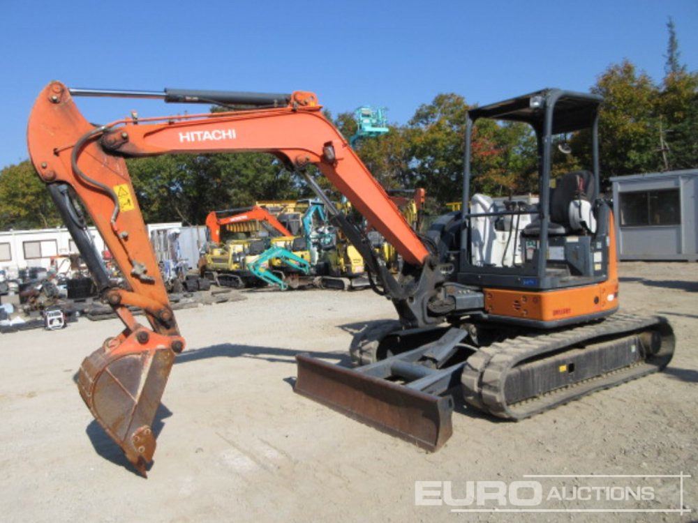 2013 Hitachi ZX40U-5A Rubber Tracks, Blade, Piped, Offset, Canopy - Minigrävmaskin: bild 1 2013 Hitachi ZX40U-5A Rubber Tracks, Blade, Piped, Offset, Canopy - Minigrävmaskin: bild 1