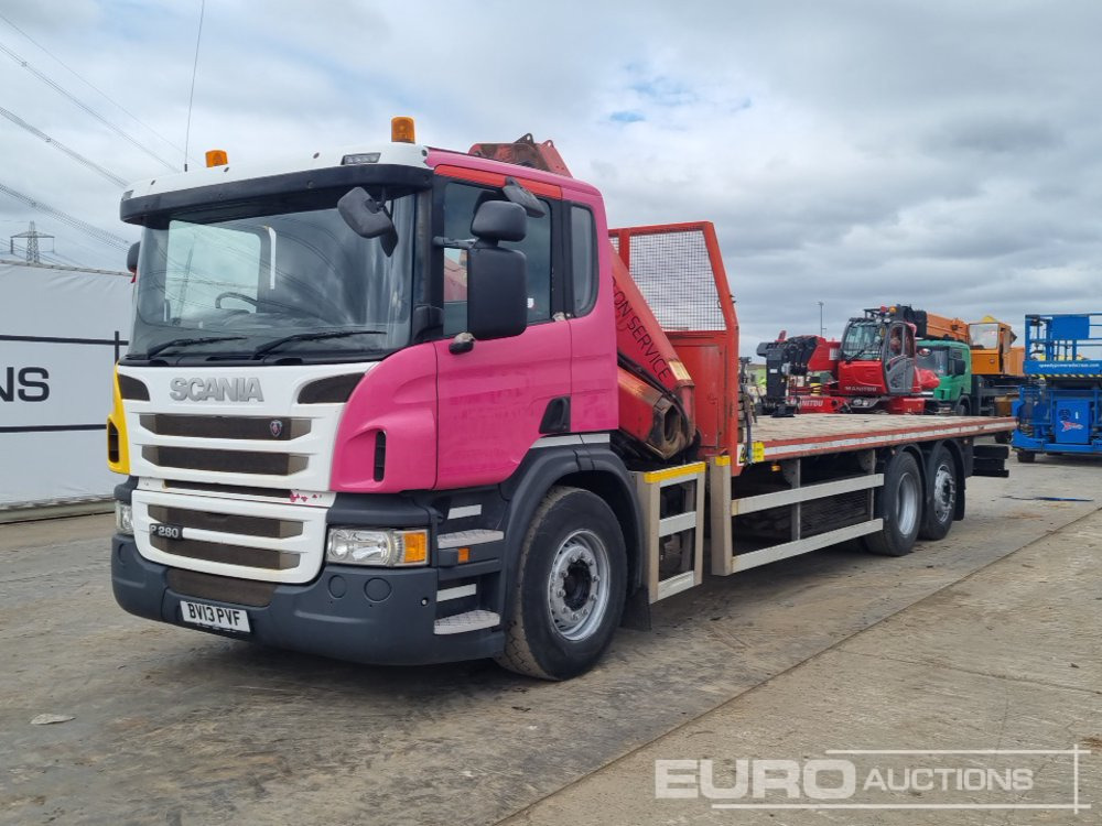 2013 Scania P280 - Flakbil: bild 1 2013 Scania P280 - Flakbil: bild 1
