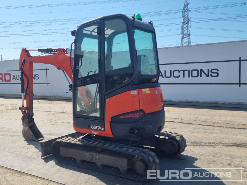 2016 Kubota U27-4 - Minigrävmaskin: bild 3 2016 Kubota U27-4 - Minigrävmaskin: bild 3