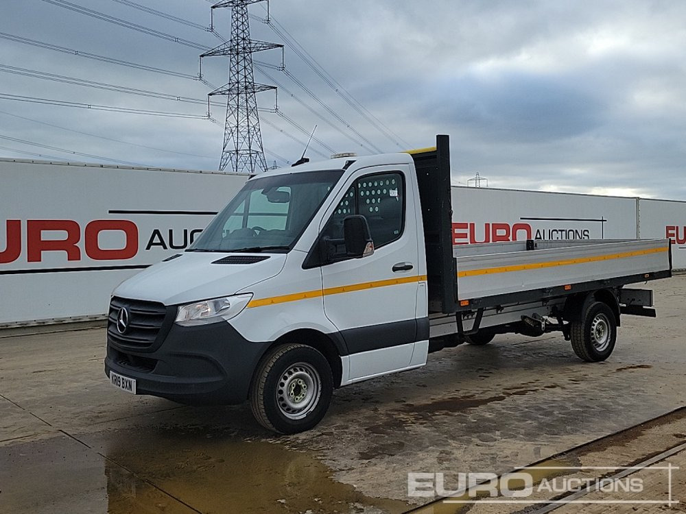 2019 Mercedes Sprinter 314 - Transportbil med flak: bild 1 2019 Mercedes Sprinter 314 - Transportbil med flak: bild 1