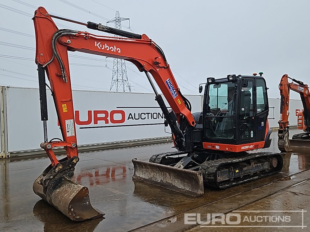 2020 Kubota KX080-4A2 - Minigrävmaskin: bild 1 2020 Kubota KX080-4A2 - Minigrävmaskin: bild 1