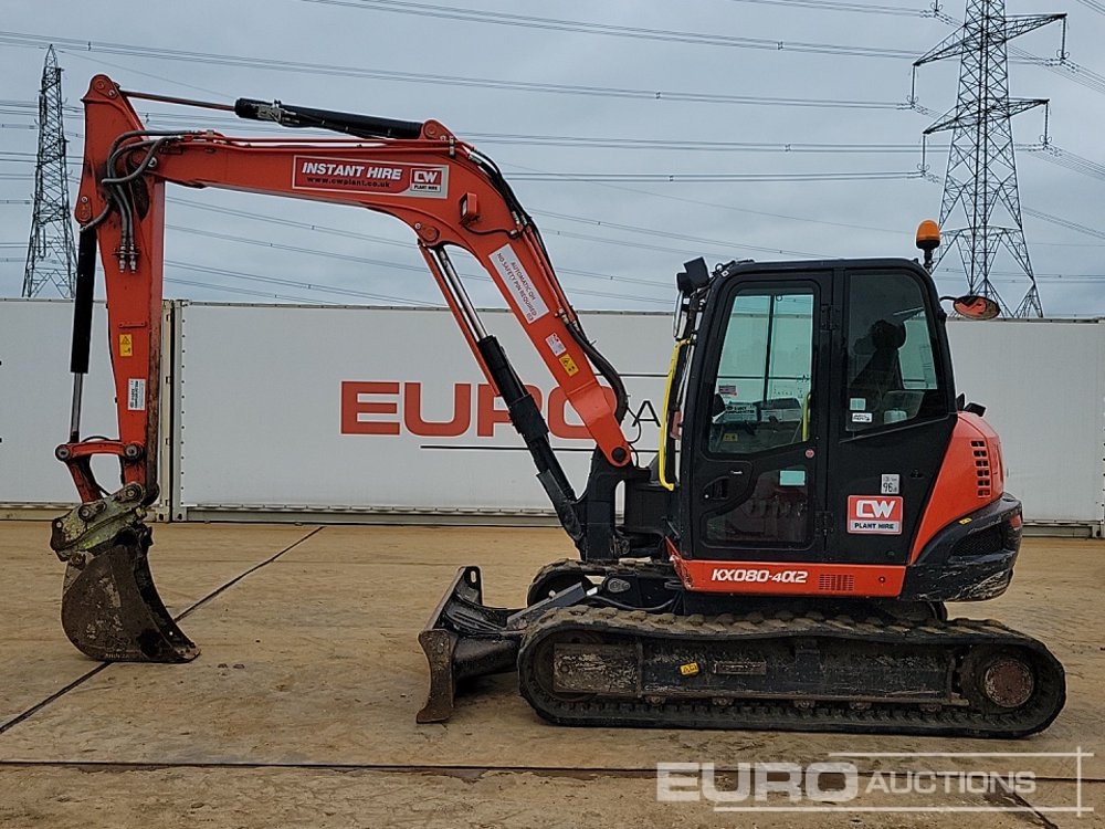 2020 Kubota KX080-4A2 - Minigrävmaskin: bild 2 2020 Kubota KX080-4A2 - Minigrävmaskin: bild 2