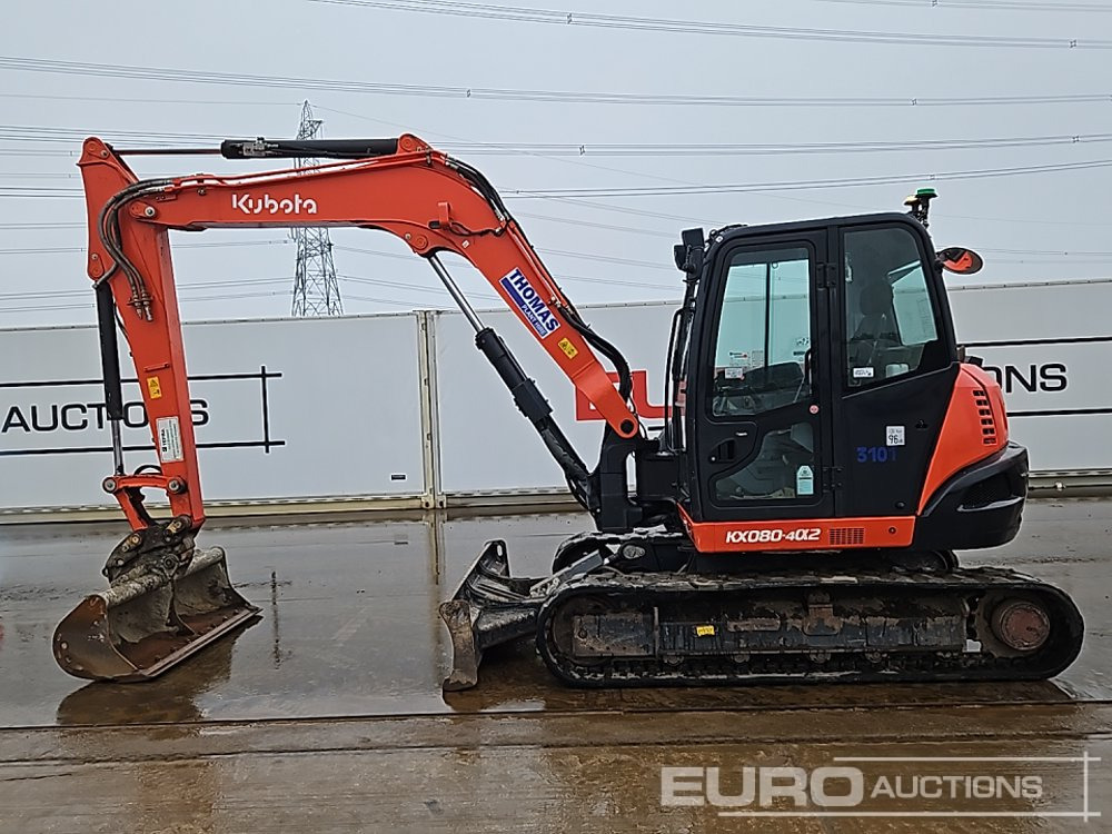 2020 Kubota KX080-4A2 - Minigrävmaskin: bild 2 2020 Kubota KX080-4A2 - Minigrävmaskin: bild 2