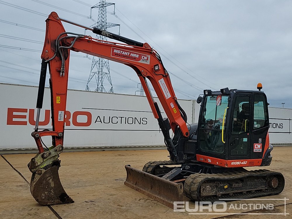 2020 Kubota KX080-4A2 - Minigrävmaskin: bild 1 2020 Kubota KX080-4A2 - Minigrävmaskin: bild 1