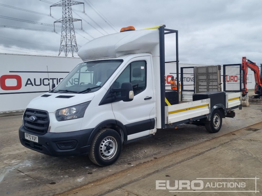 2021 Ford Transit 350 - Transportbil med flak: bild 1 2021 Ford Transit 350 - Transportbil med flak: bild 1