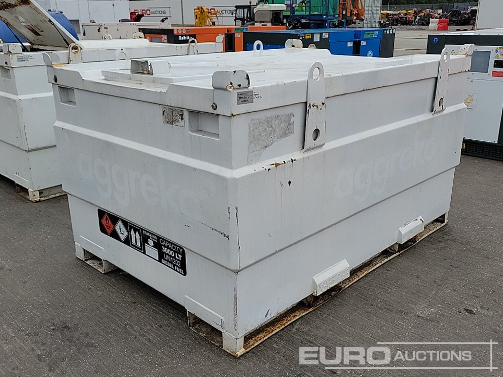 3000 Litre Static Bunded Fuel Bowser, Manual Pump - Lagringstank: bild 1 3000 Litre Static Bunded Fuel Bowser, Manual Pump - Lagringstank: bild 1