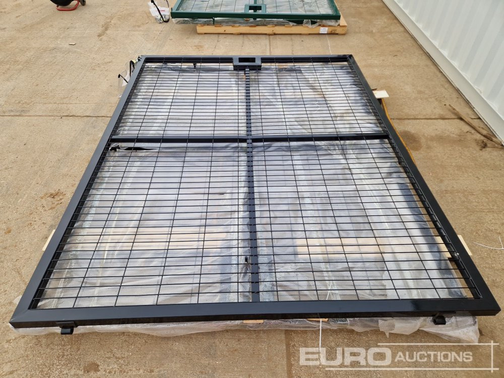 3m x 2.3m Heavy Duty Galvanized Powder Coated Gate (2 of), 100mm x 100mm Post (2 of), Assembly Kit (Black) - Garage & Verkstadsutrustning: bild 4 3m x 2.3m Heavy Duty Galvanized Powder Coated Gate (2 of), 100mm x 100mm Post (2 of), Assembly Kit (Black) - Garage & Verkstadsutrustning: bild 4