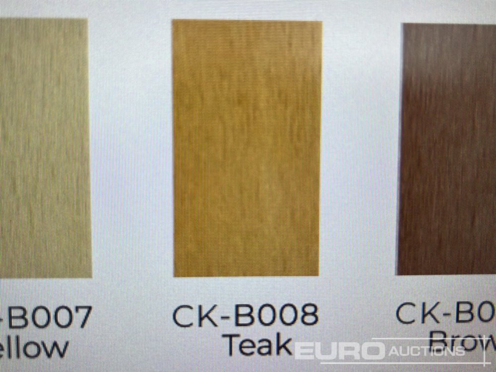 Entreprenadutrustning Unused 1.7m Wide Teak Composite Fence Panel (20 Panels), 2.45m Black Aluminium Post (21 Posts), Complete With Assembly Kit: bild 25
