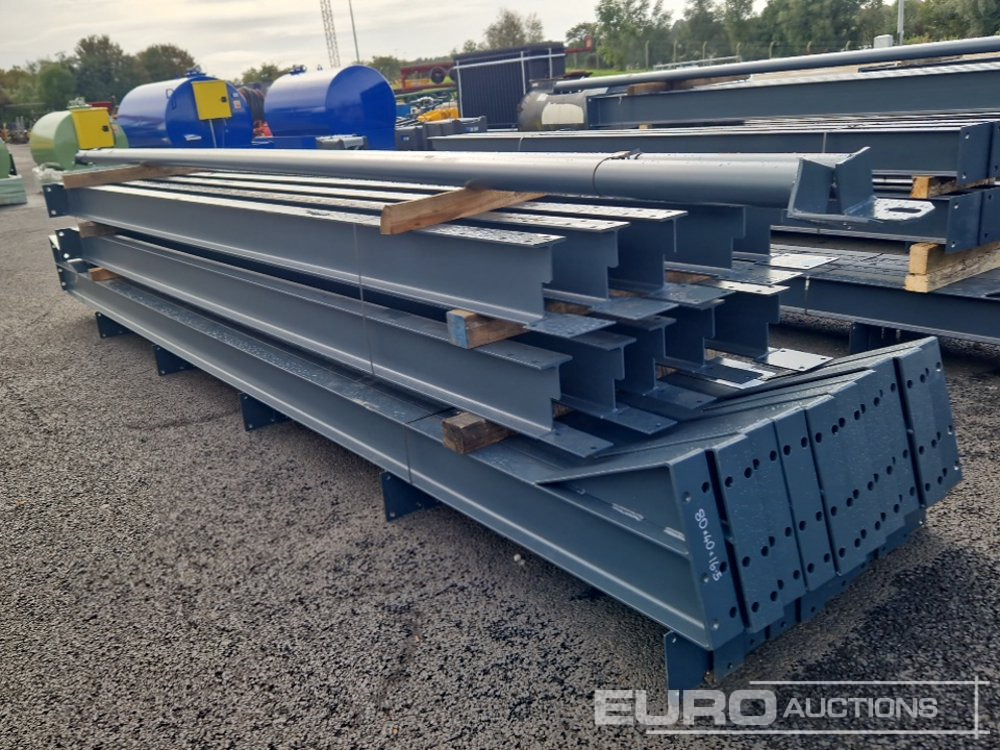 Unused 80' x 40' x 16.5' Steel Frame Building, 12.5 Roof Pitch, Purlin Cleats, Roof Bracing - Container hus: bild 4 Unused 80' x 40' x 16.5' Steel Frame Building, 12.5 Roof Pitch, Purlin Cleats, Roof Bracing - Container hus: bild 4